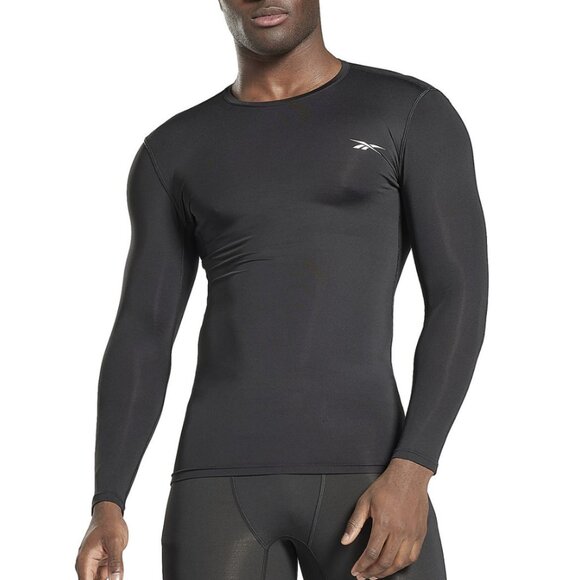 Reebok Men's Workout Ready Compression Long-Sleeve T-Shirt - Picture 1 of 6